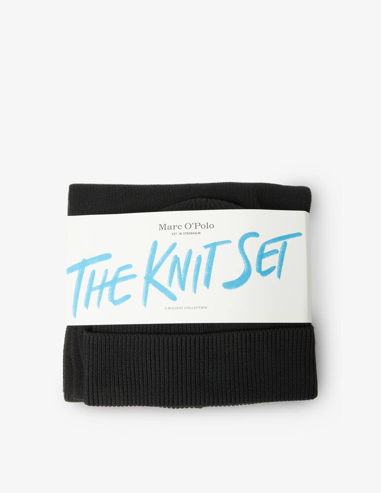 rinascente Marc O'Polo Set cappello e sciarpa - Nero