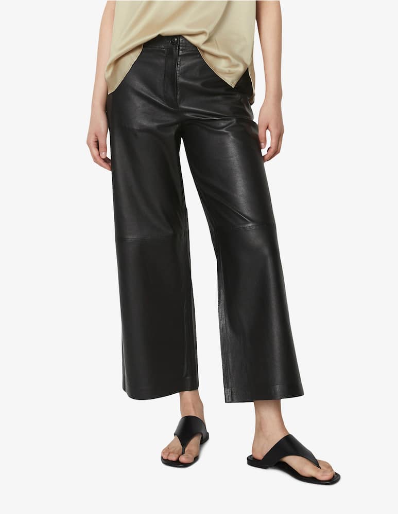 Marc O'Polo Leather cropped pants - picture 1 Marc O'Polo Leather cropped pants - picture 1
