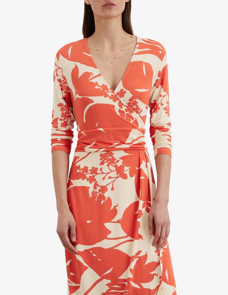 rinascente Marc O'Polo Wrap floral midi dress