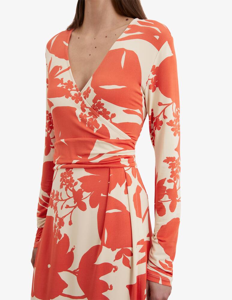 rinascente Marc O'Polo Wrap floral midi dress