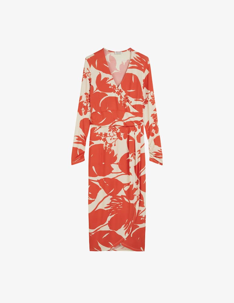 rinascente Marc O'Polo Wrap floral midi dress