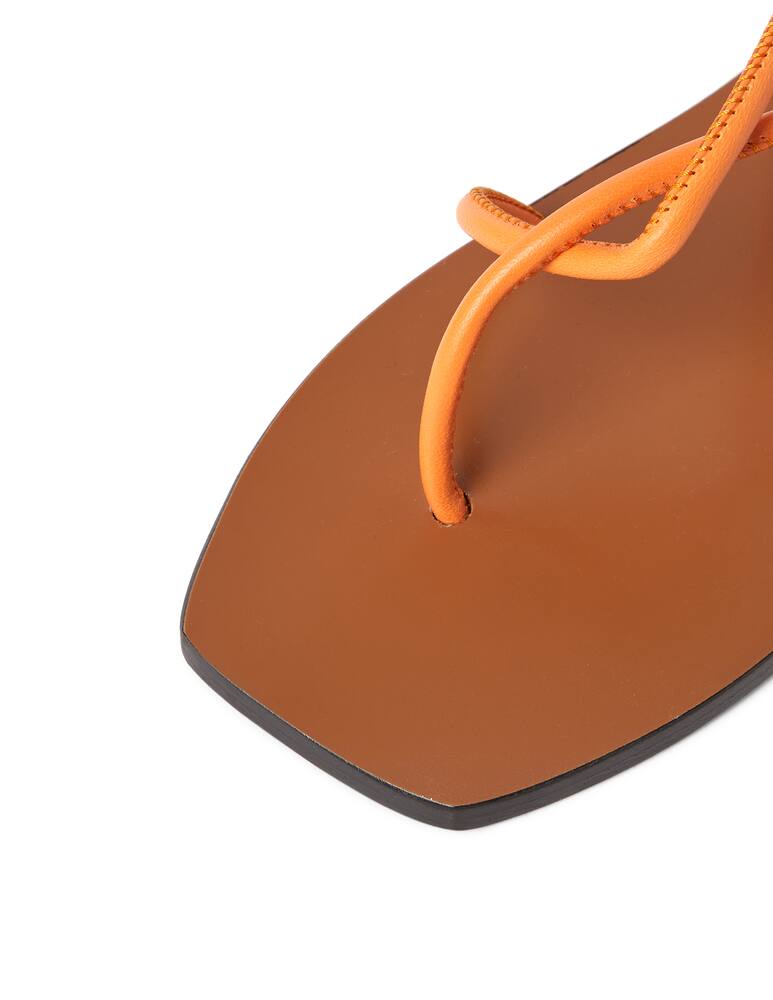 rinascente ATP Atelier Sandalo Alessano ad incrocio in nappa mandarino