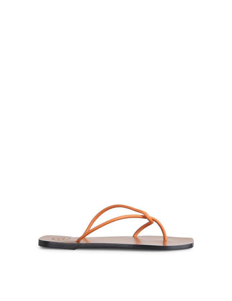 rinascente ATP Atelier Sandalo Alessano ad incrocio in nappa mandarino