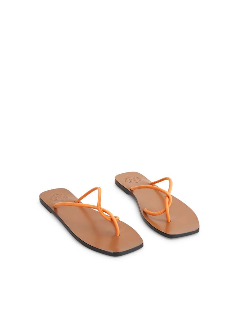 rinascente ATP Atelier Sandalo Alessano ad incrocio in nappa mandarino