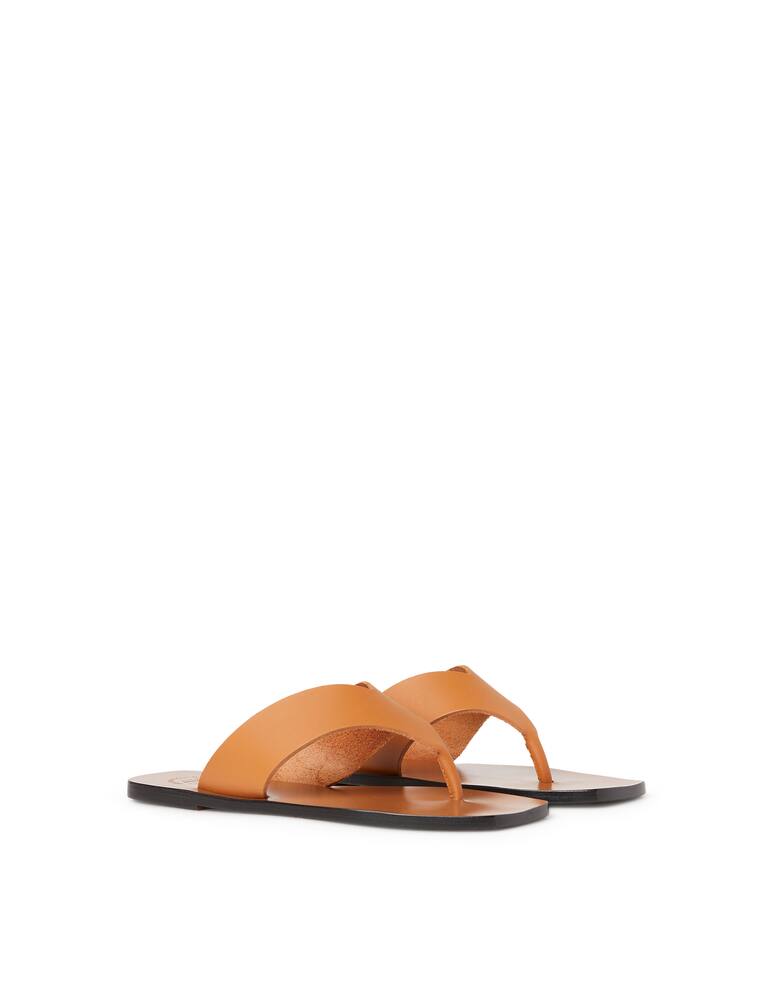 ATP Atelier Merine flip flops in earth-colored leather - picture 2 ATP Atelier Merine flip flops in earth-colored leather - picture 2