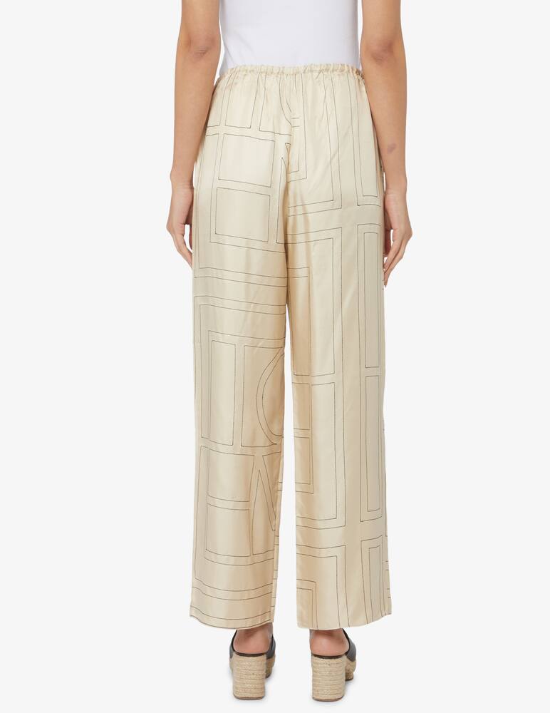 rinascente TOTEME Monogram silk pants
