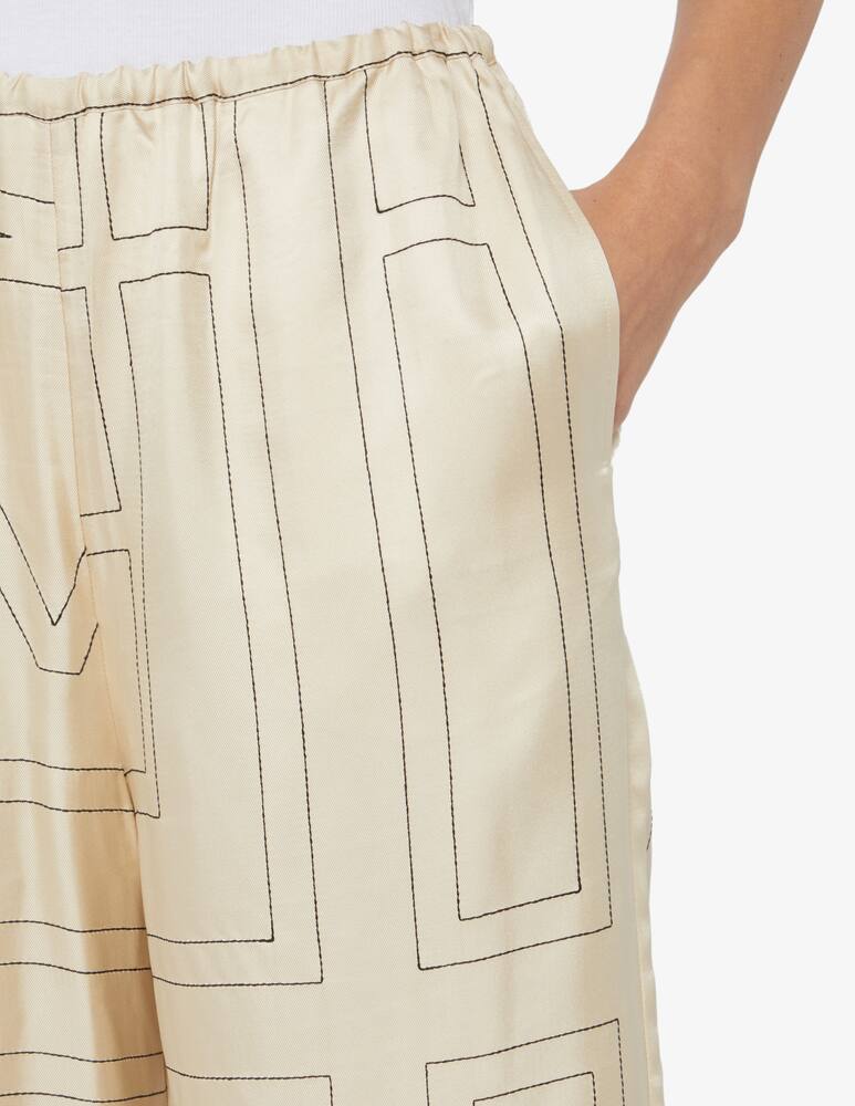 rinascente TOTEME Monogram silk pants