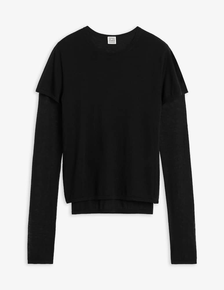 TOTEME T-shirt in maglia a strati - immagine 1