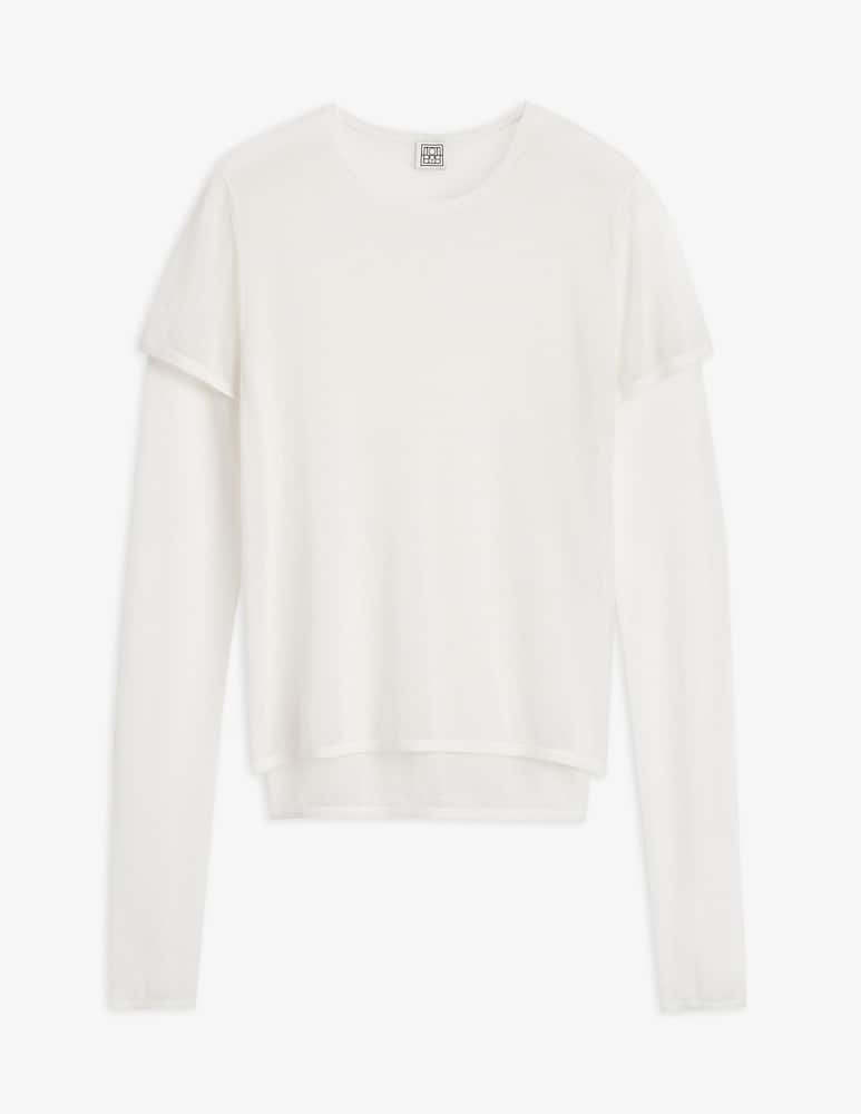 TOTEME T-shirt in maglia a strati - immagine 1 TOTEME T-shirt in maglia a strati - immagine 1