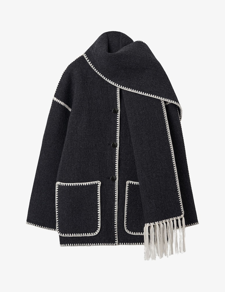 rinascente TOTEME Embroidered scarf jacket