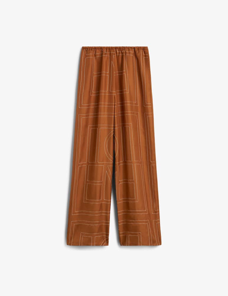 rinascente TOTEME Monogram silk trousers
