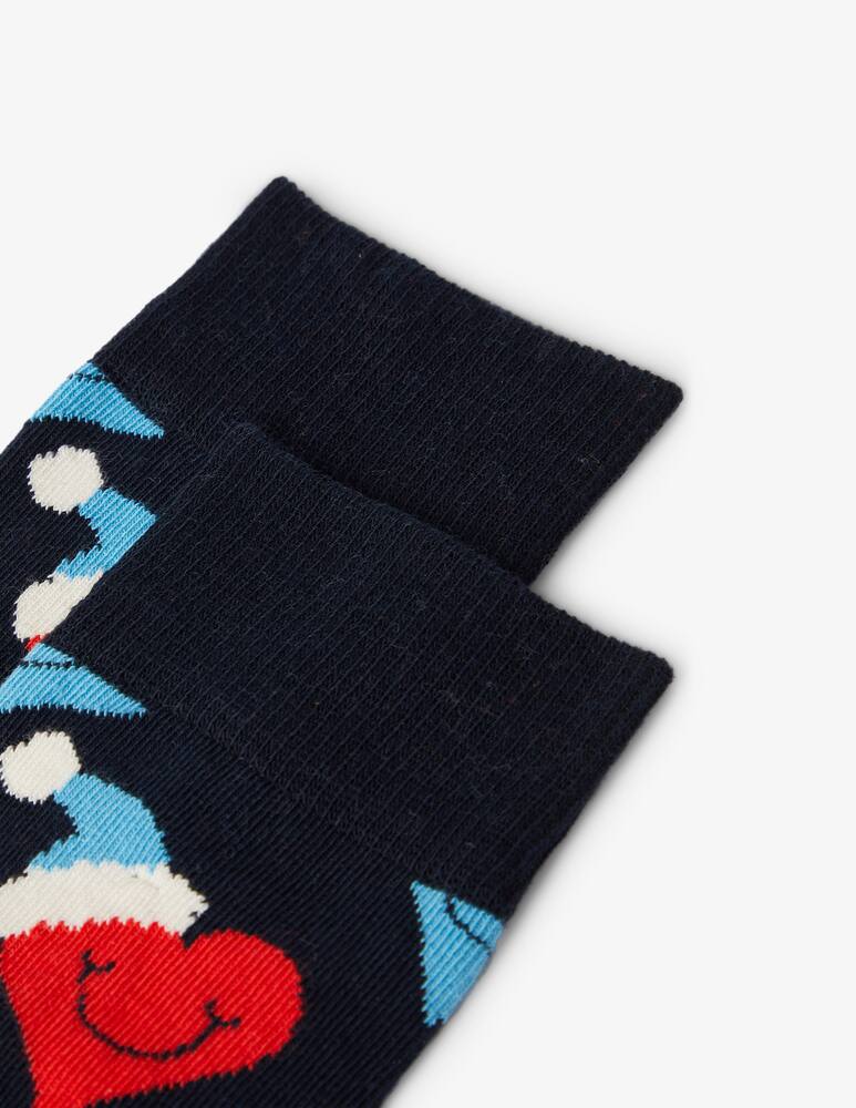 rinascente Happy Socks Santa love smiley sock 6 pack - Black