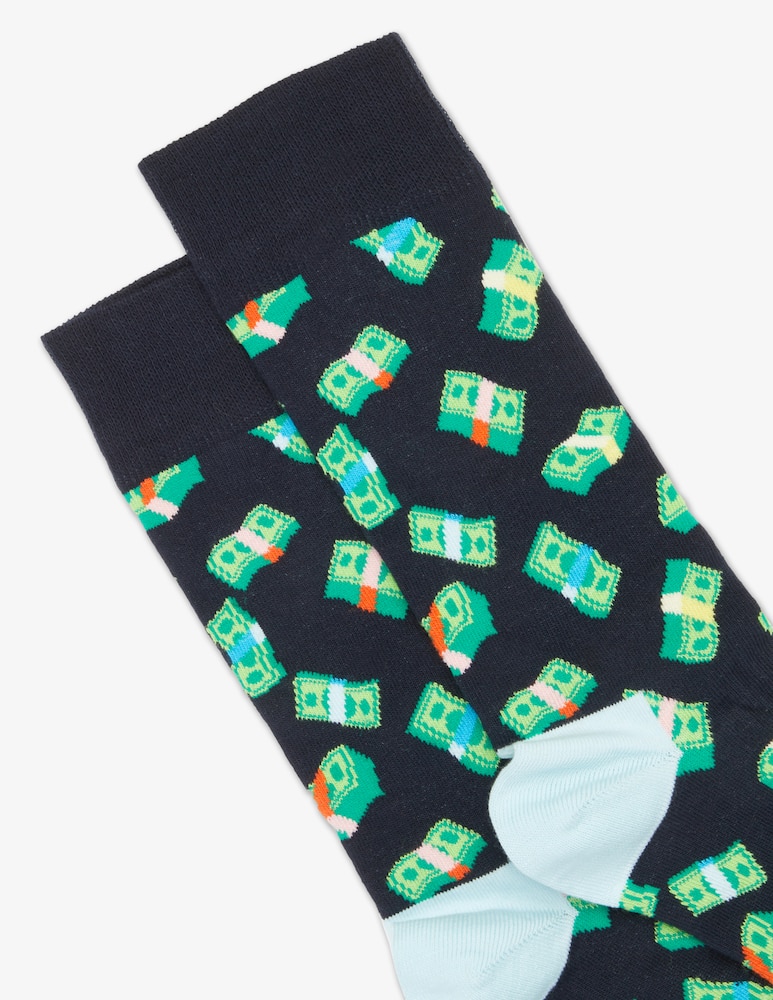 rinascente Happy Socks Money pattern socks