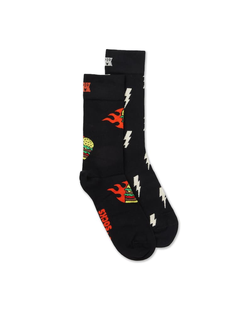 Happy Socks Gift set calzini 2-pack blast off burger - immagine 1