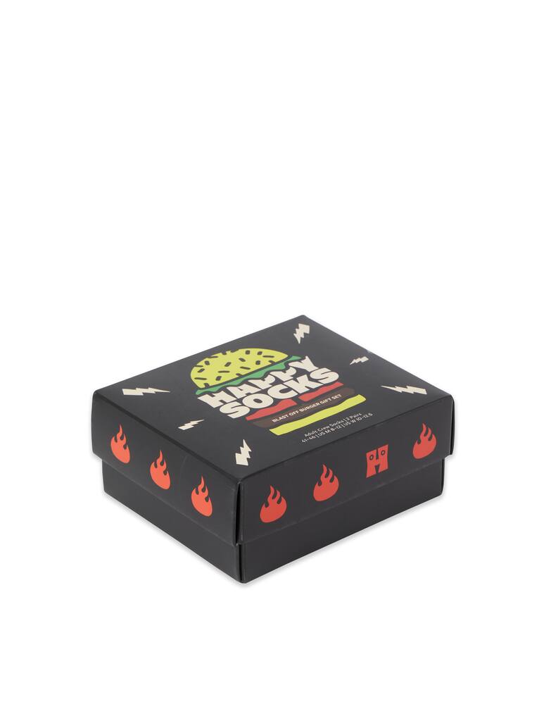 rinascente Happy Socks Gift set calzini 2-pack blast off burger
