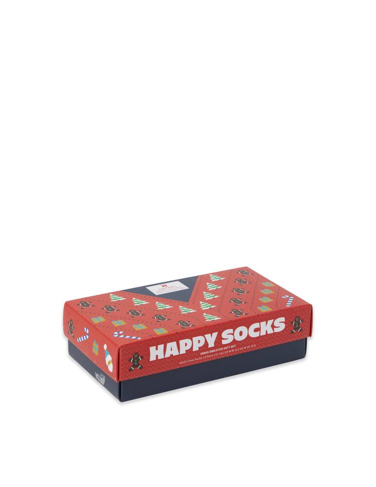 rinascente Happy Socks Gift set calzini 3-pack x-mas sweater