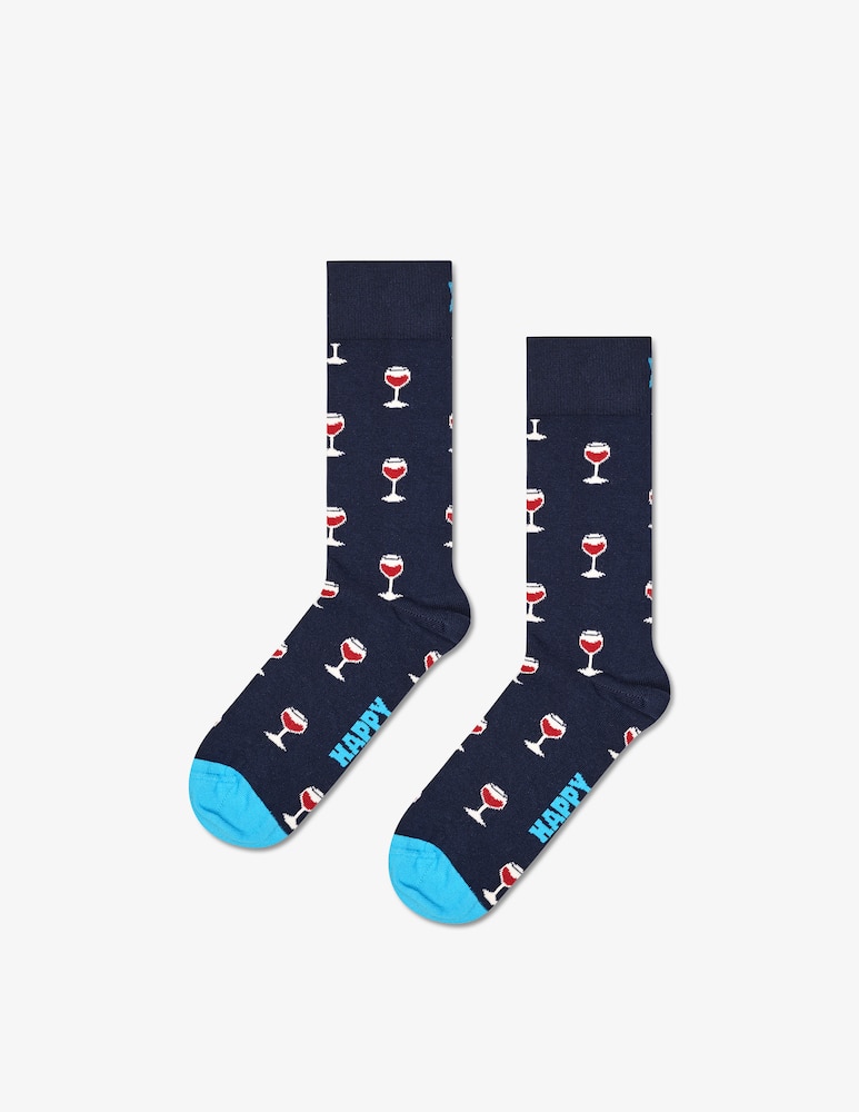 rinascente Happy Socks Calze con bicchieri di vino