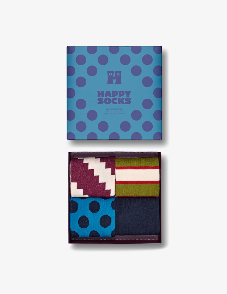 Happy Socks Calze 4-pack new vintage gift set - immagine 6 Happy Socks Calze 4-pack new vintage gift set - immagine 6