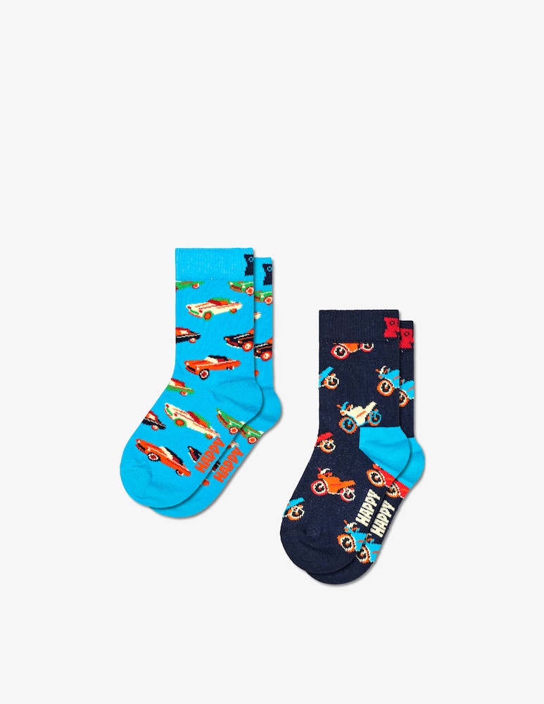 Happy Socks Set da 2 paia di calzini cars s - immagine 1 Happy Socks Set da 2 paia di calzini cars s - immagine 1