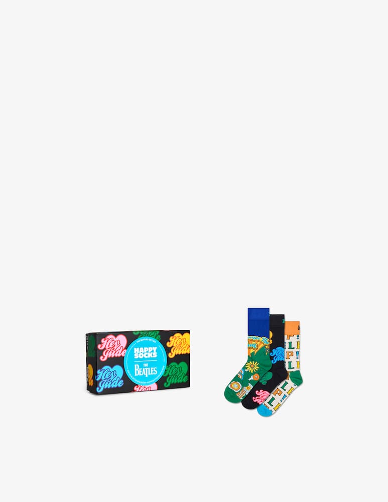 rinascente Happy Socks Set regalo 3 calze The Beatles