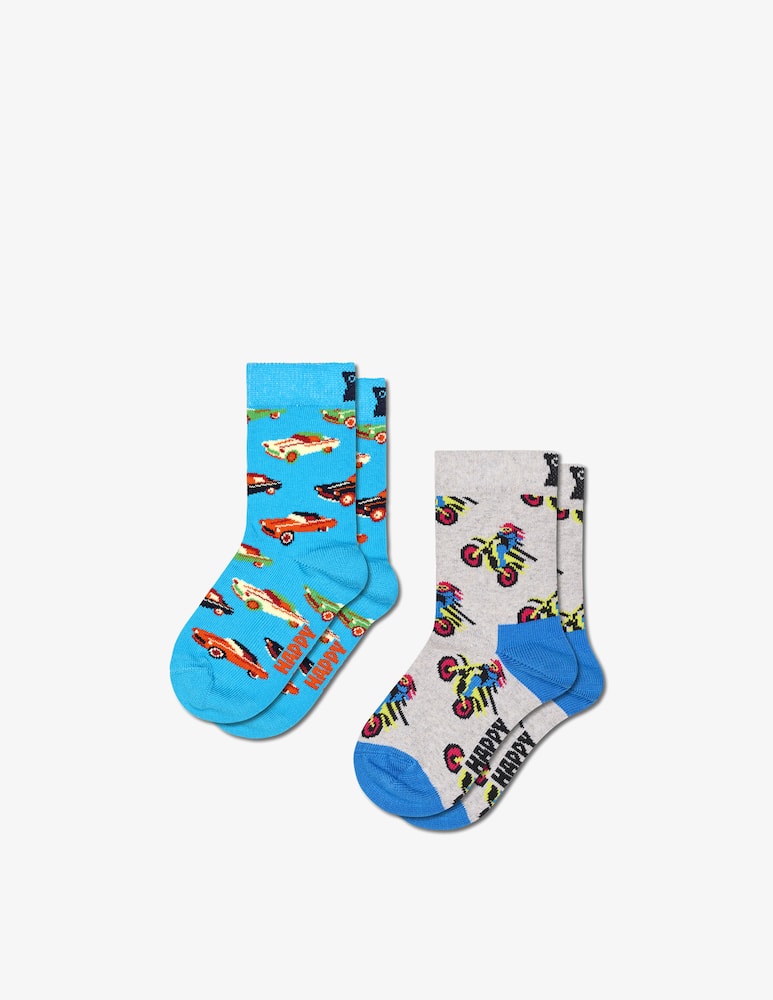 Happy Socks Pack 2 calzini con auto e moto - immagine 1 Happy Socks Pack 2 calzini con auto e moto - immagine 1