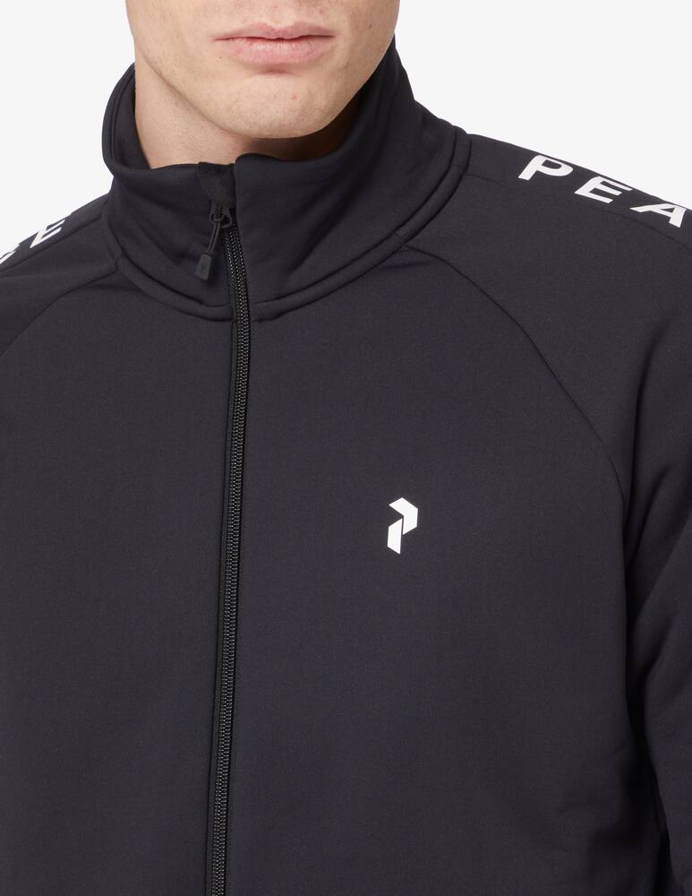 rinascente Peak Performance Rider fzip fleece sweater - Black