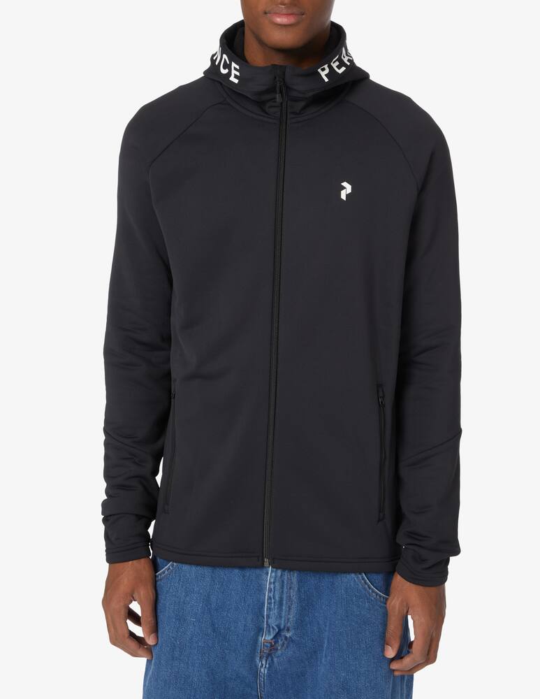 Peak Performance Maglia in pile con cappuccio rider fzip - Nero - immagine 1 Peak Performance Maglia in pile con cappuccio rider fzip - Nero - immagine 1