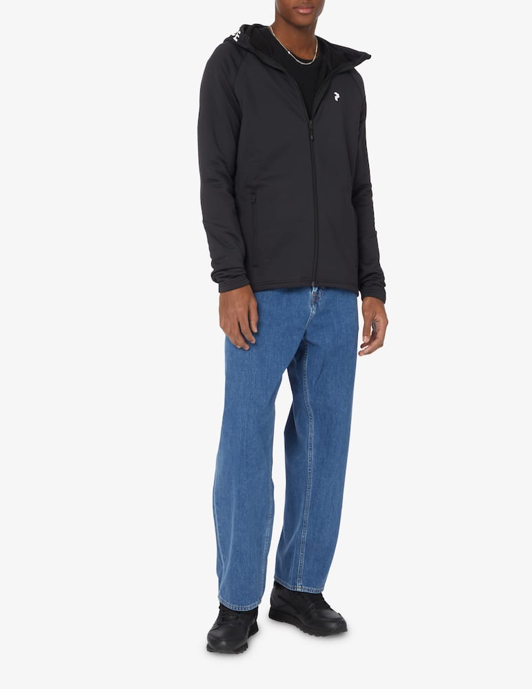 Peak Performance Maglia in pile con cappuccio rider fzip - Nero - immagine 2 Peak Performance Maglia in pile con cappuccio rider fzip - Nero - immagine 2