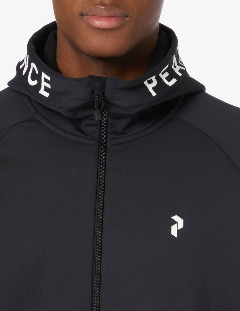 rinascente Peak Performance Maglia in pile con cappuccio rider fzip - Nero