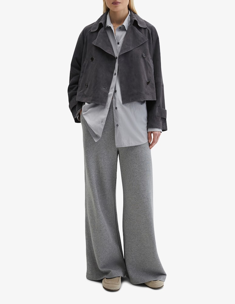 rinascente Marc O'Polo Short suede double breasted trench