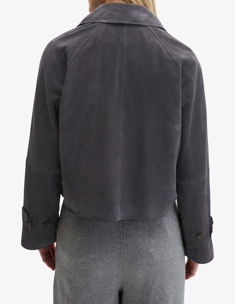 rinascente Marc O'Polo Short suede double breasted trench