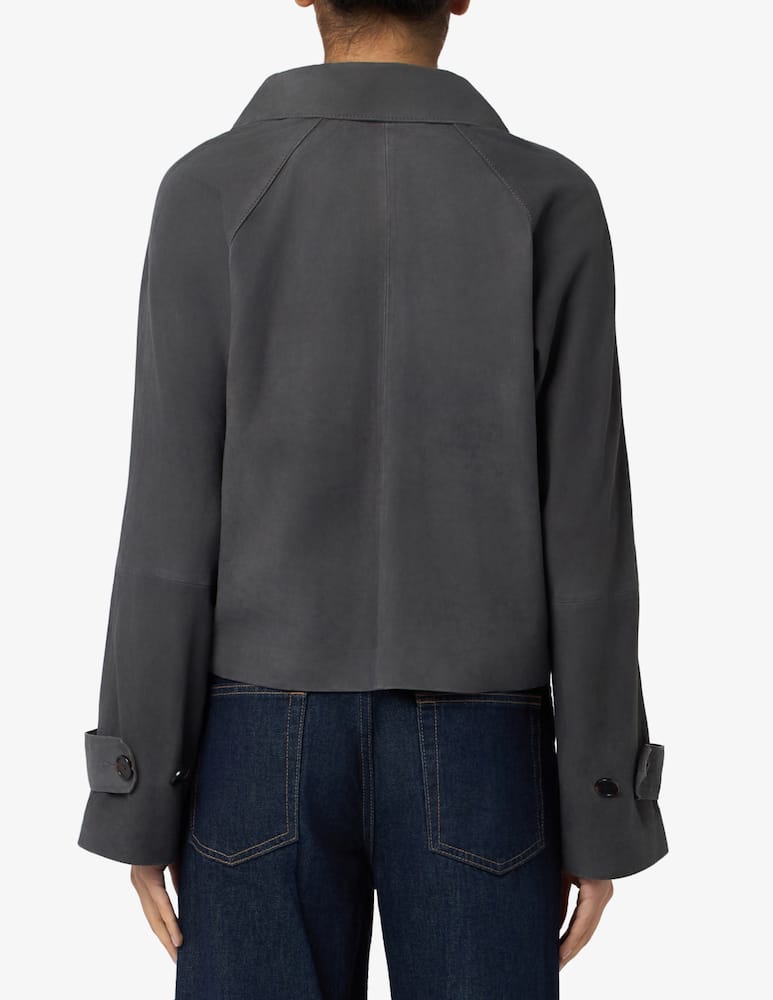 rinascente Marc O'Polo Short suede double breasted trench