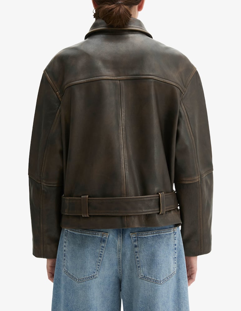 rinascente Marc O'Polo Leather jacket with belt