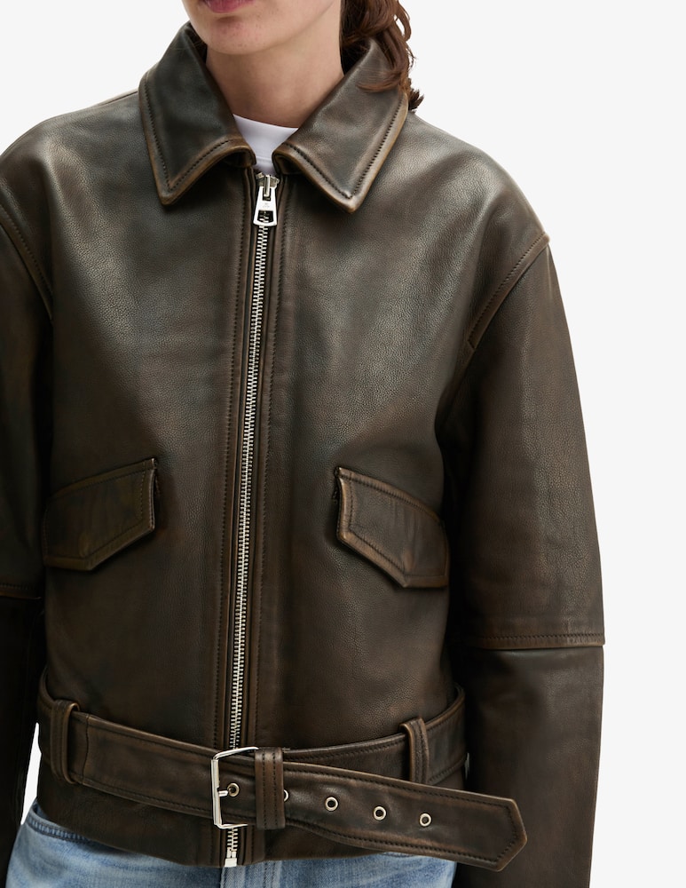 rinascente Marc O'Polo Leather jacket with belt