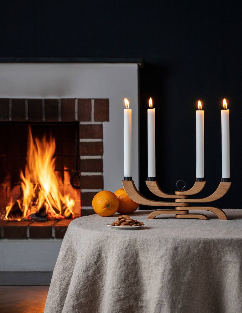 rinascente Design House Stockholm Nordic Light 4 arms candelabra - Marrone