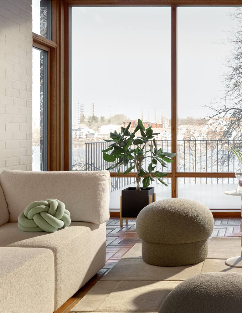 rinascente Design House Stockholm Knot Cushion - mint green