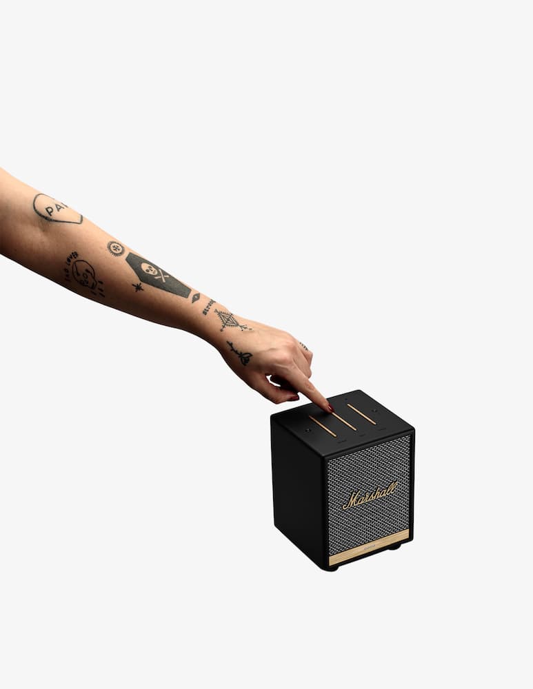 rinascente Marshall Uxbridge Voice Alexa Bluetooth Speaker - Black