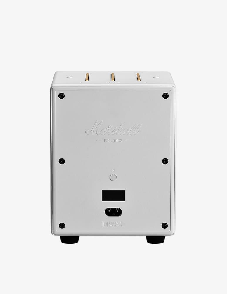 rinascente Marshall Uxbridge Voice Google Bluetooth Speaker - White