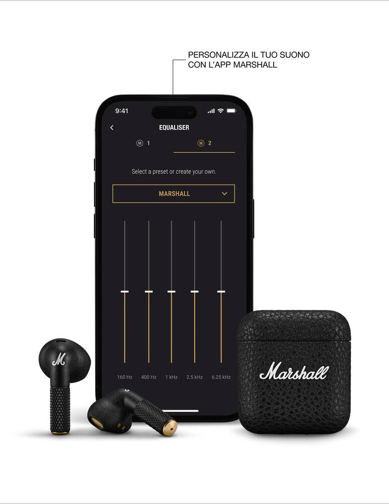 Marshall Cuffie Bluetooth Mode EQ Oro - immagine 6 Marshall Cuffie Bluetooth Mode EQ Oro - immagine 6