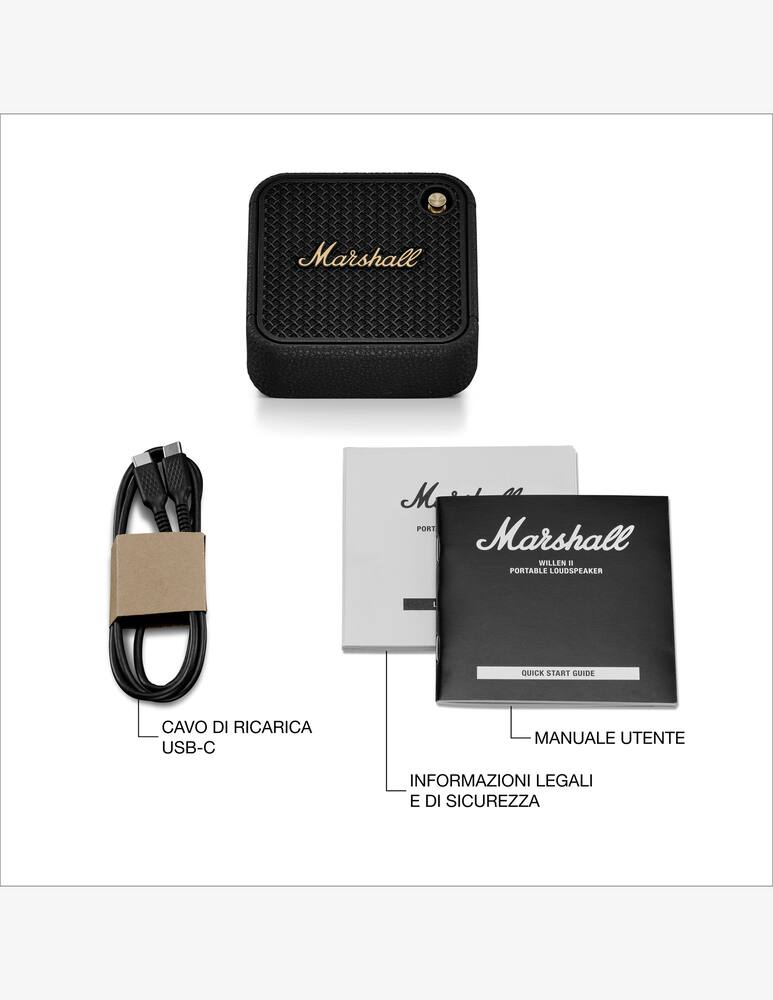 rinascente Marshall Willen II Portable Bluetooth Altoparlante