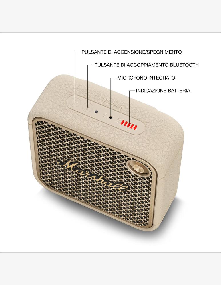 rinascente Marshall Willen II Portable Bluetooth Speaker
