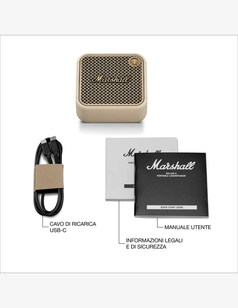 rinascente Marshall Willen II Portable Bluetooth Speaker