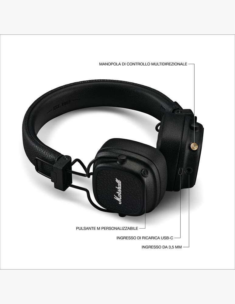 rinascente Marshall Major V Wireless On-Ear Cuffie