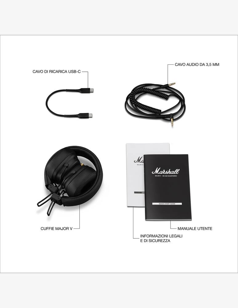 rinascente Marshall Major V Wireless On-Ear Cuffie