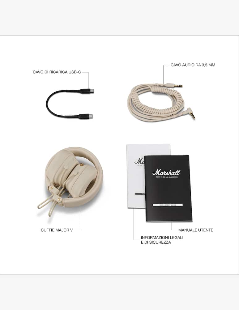 Marshall Major V Wireless On-Ear Cuffie - immagine 9 Marshall Major V Wireless On-Ear Cuffie - immagine 9