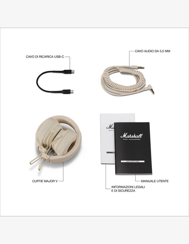 rinascente Marshall Major V Wireless On-Ear Cuffie