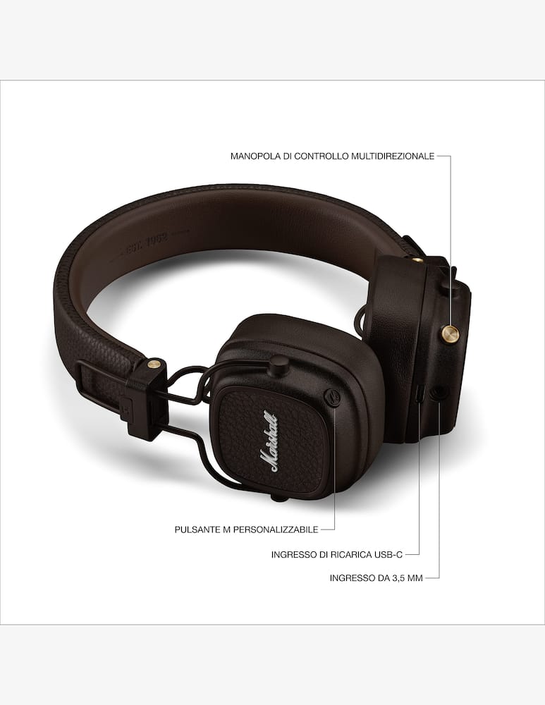 rinascente Marshall Major V Wireless On-Ear Cuffie