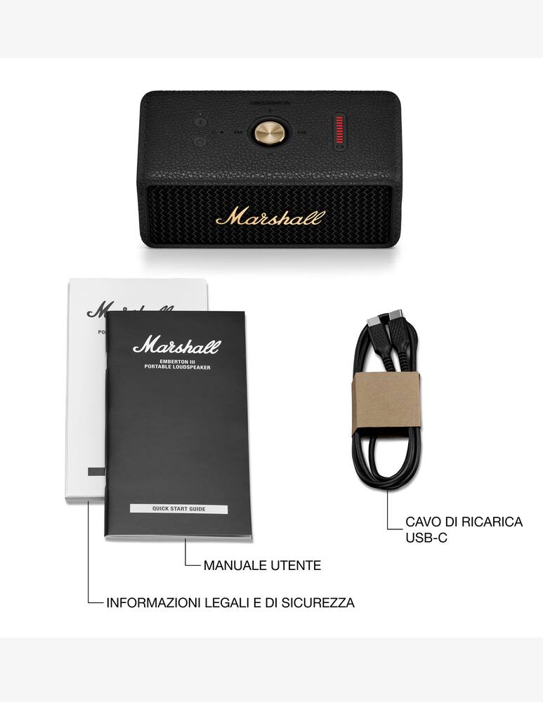 rinascente Marshall Emberton III Portable Bluetooth Altoparlante