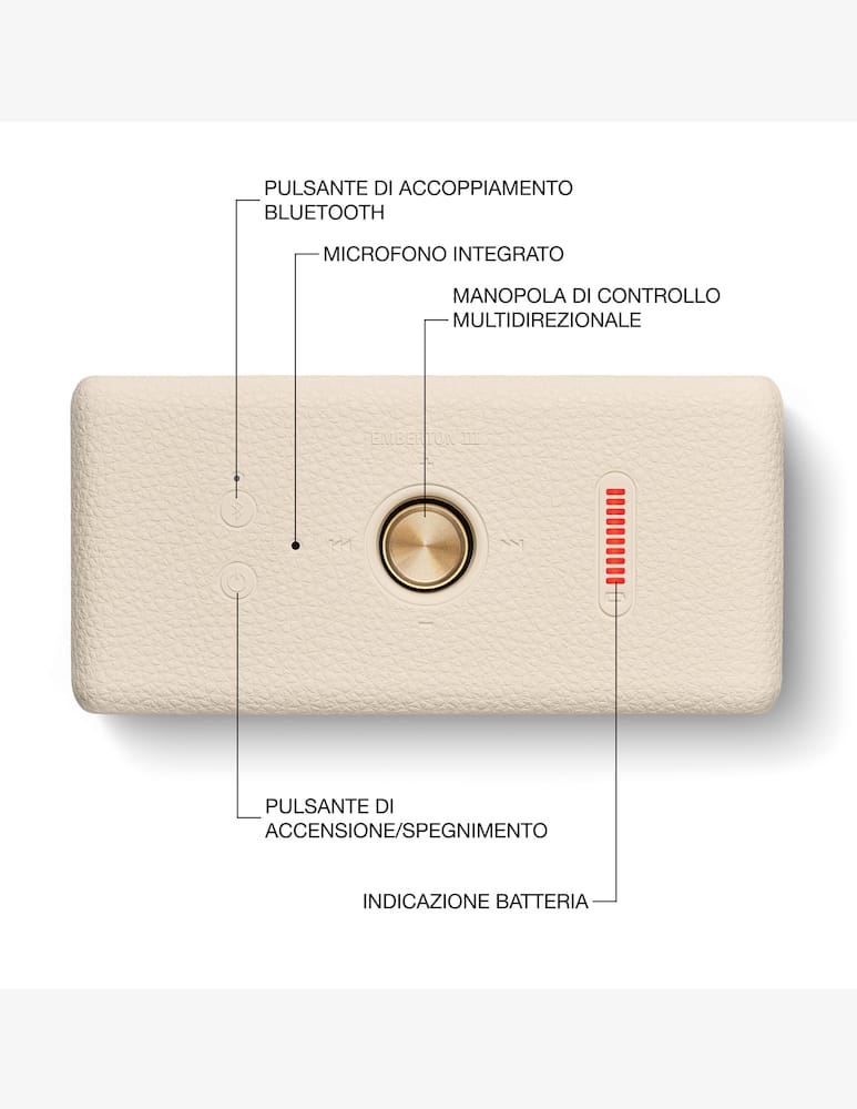 Marshall Emberton III Portable Bluetooth Altoparlante - immagine 4 Marshall Emberton III Portable Bluetooth Altoparlante - immagine 4