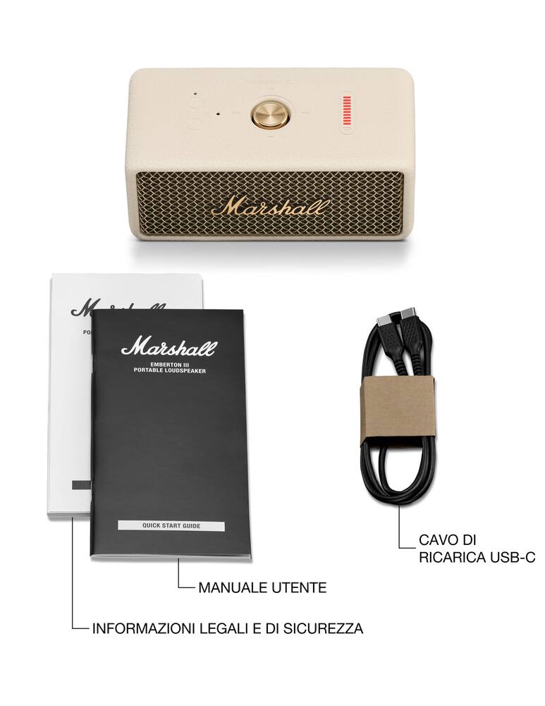 rinascente Marshall Emberton III Portable Bluetooth Altoparlante